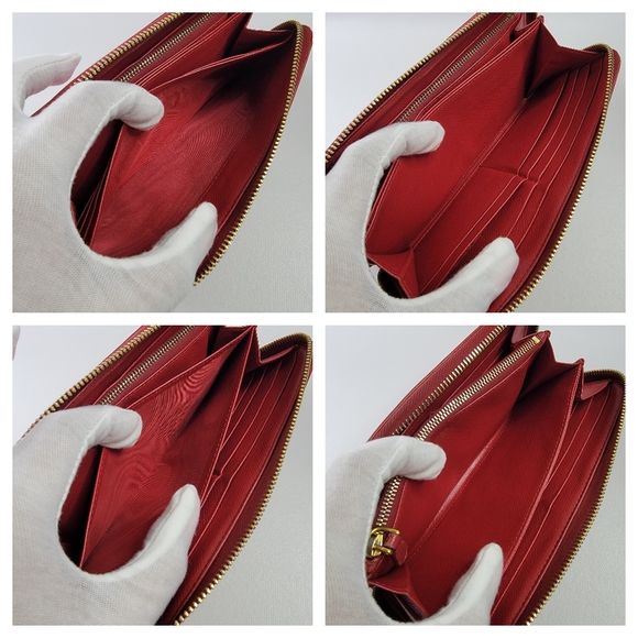 PRADA Saffiano Leather Zippy Long Wallet - Picture 7 of 11